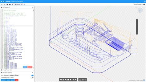 NC Viewer // GCode Viewer and Machine Simulator